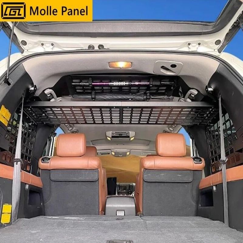 Fit For Toyota Sequoia 2008-2022 Modular Storage Panel System Trunk Shelf Molle Luggage Storage Carrier Trunk Organizer Kit