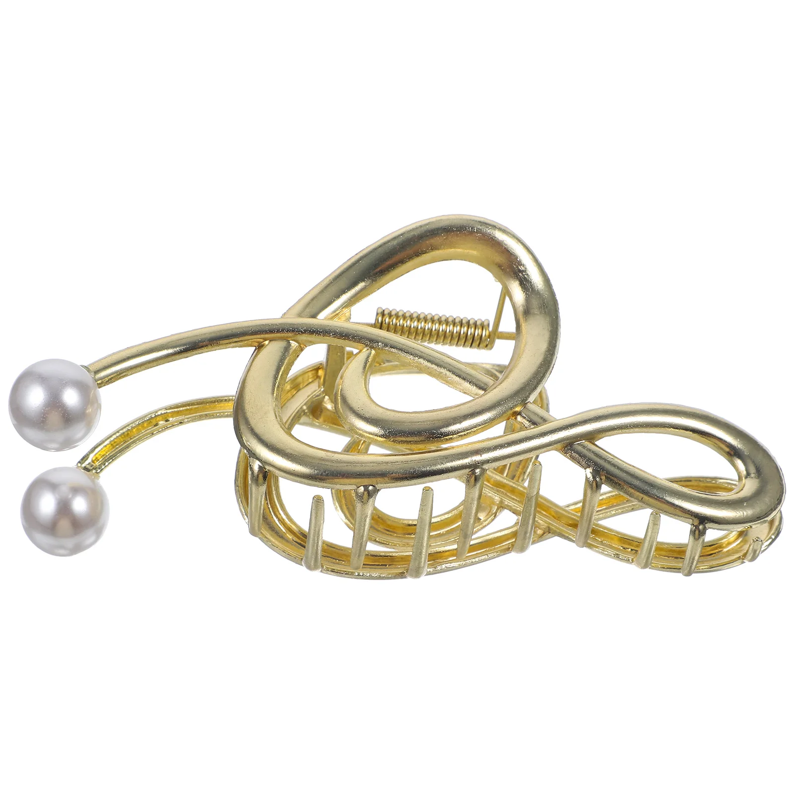 

Metal Hair Claw Clip Pearl Embellished Music Note Design for Women Large Secure Grip for Thick Thin Hair Styling Tool