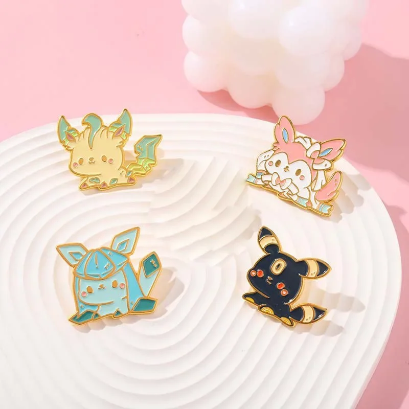 Kawaii Pikachu Anime Enamel Pins Cartoon Pocket Monsters Metal Brooch Badge Fashion Jewellery Clothes Backpack Accessory Gifts