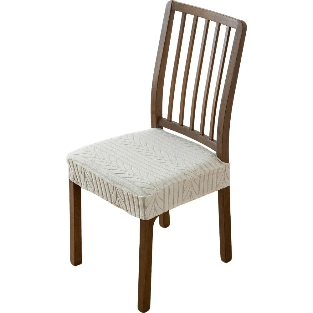 Soft Non-Slip Jacquard Chair Slipcover Elastic Removable Seat Protector Stain-Resistant Washable Chair Cushion Cover Home