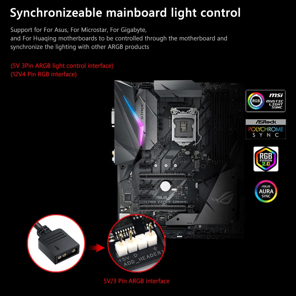 2 in 1 스플리터 허브, ARGB SATA 전원 선풍기 LED 컨트롤러, PC 섀시 케이스용 10 방향 PWM 컴퓨터 액세서리, 5V, 3 핀, 12V, 4 핀