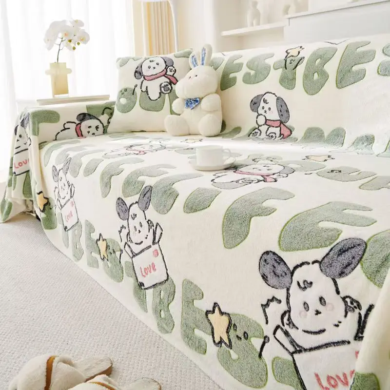 

Зимний плюшевый чехол для дивана, ткань 2025, все включено, полотенце для дивана, противоскользящий чехол для дивана, пылезащитный, против царапин кошек, подушка для сиденьяZG868