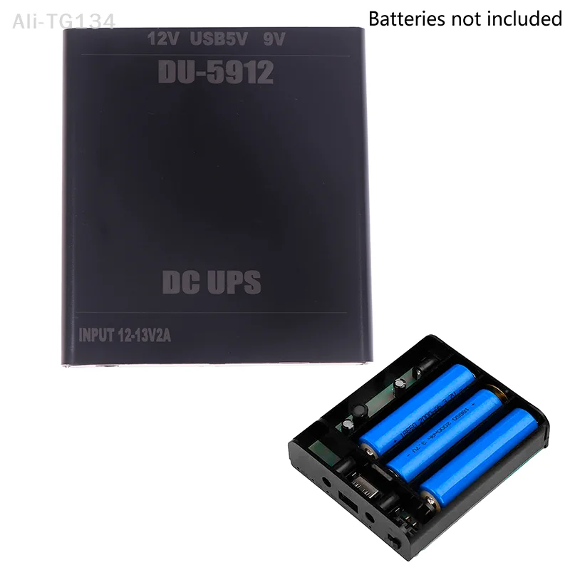 

DIY USB 5V Power Bank Box for Router Cellphone Tablet Modem CCTV Camera - UPS Output 3x 18650 Battery DC 9V 12V