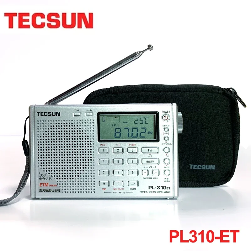 

Tecsun PL310ET PL-310ET Full Band Radio Digital Demodulator FM/AM/SW/MW/LW World Band Stereo Radio Digital Receiver