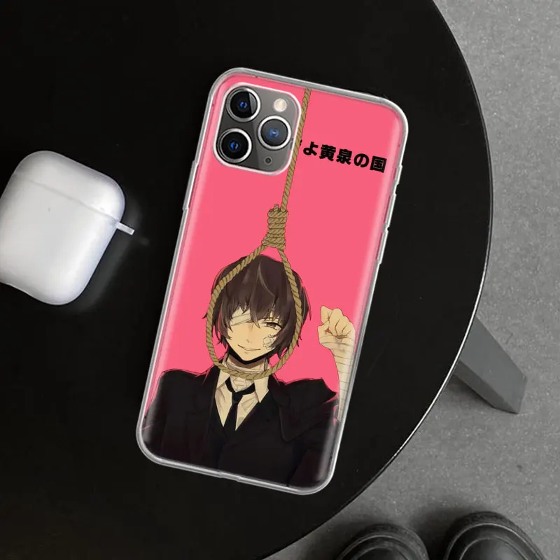 Bungou Stray Dogs Dazai Osamu Phone Case Cover For iPhone 11 12 13 14 15 16 Pro Max Apple X XS XR 7 Plus 8 + Art Customized Fund