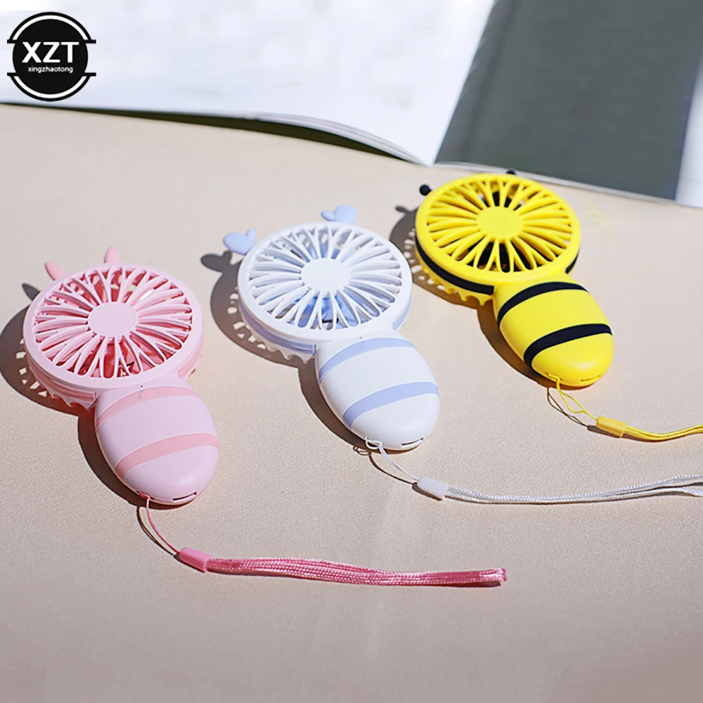 ใหม่พัดลม USB ตั้งโต๊ะแบบพกพาไร้เสียงขนาดเล็กพัดลมระบายความร้อนมือถือชาร์จไฟได้ของขวัญกลางแจ้งแบตเตอรี่พัดลมมือถือยาวนาน