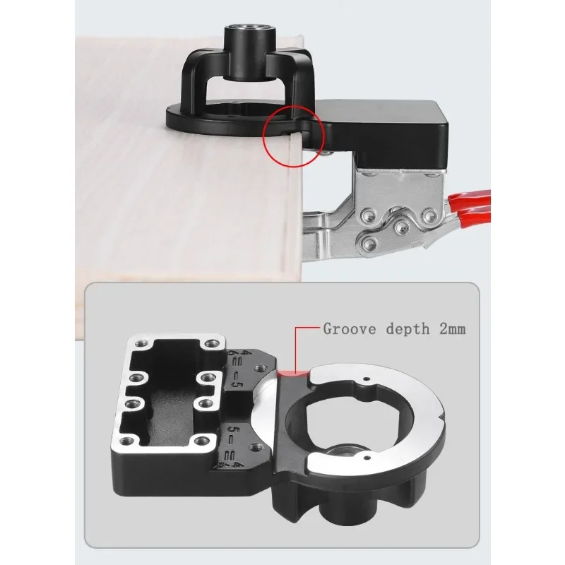 Scharniermalkast, scharniermal met dubbel klemontwerp, perforatorzoeker, houtbewerking gatboorgeleiderzoeker 35 mm