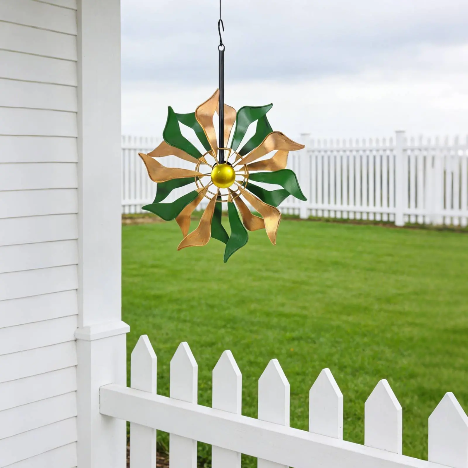 

Wind Rotator Stake Decor Easy to Install Garden Stake Rotator Metal Wind Rotator Year-Round Use Yard Ornament Colorful