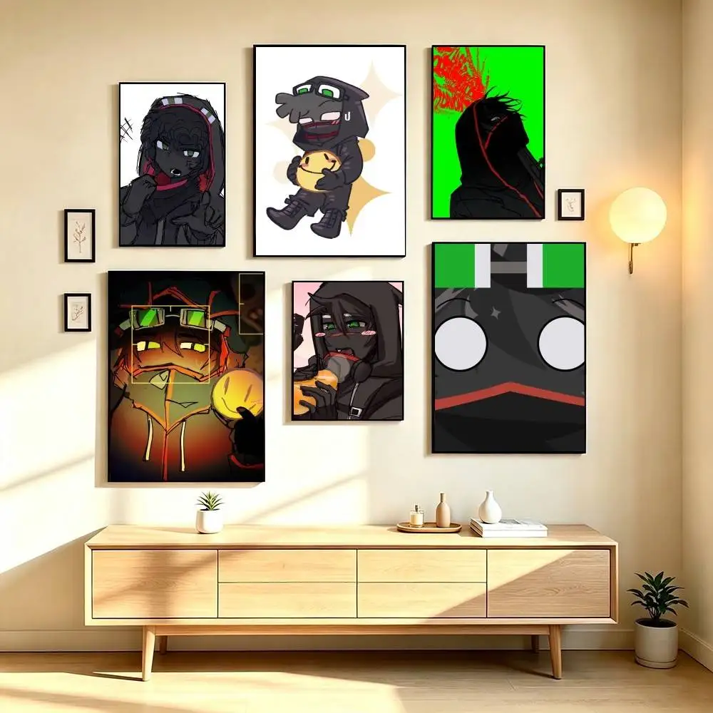 T-ThatMob Original Character Poster High Quality Dorm Living Room Aesthetic Wall Decoration Painting Stickers Gift