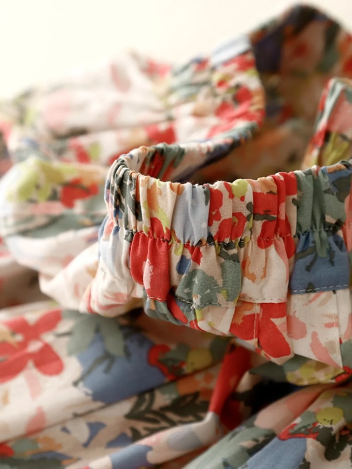 الأزهار طباعة الكتان ألف خط ميدي تنورة المرأة الصيف 2024 جديد ريترو Sle عالية الخصر الأزهار القطن الكتان f-طول تنورة