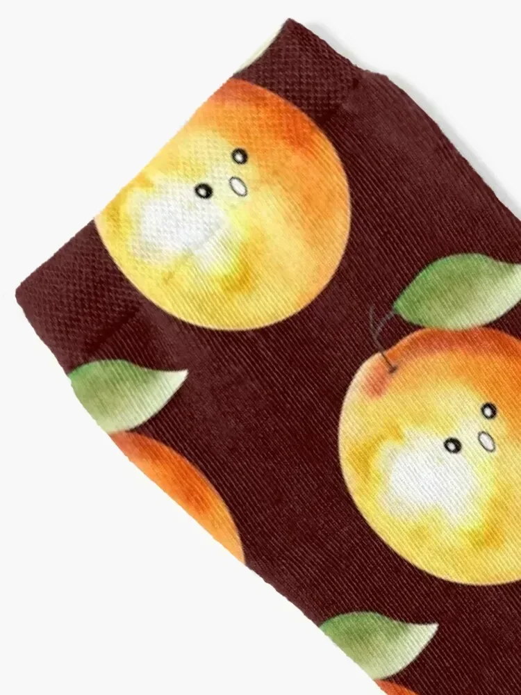 Shocked Orange Socks golf Men's snow crazy Socks Man Women's