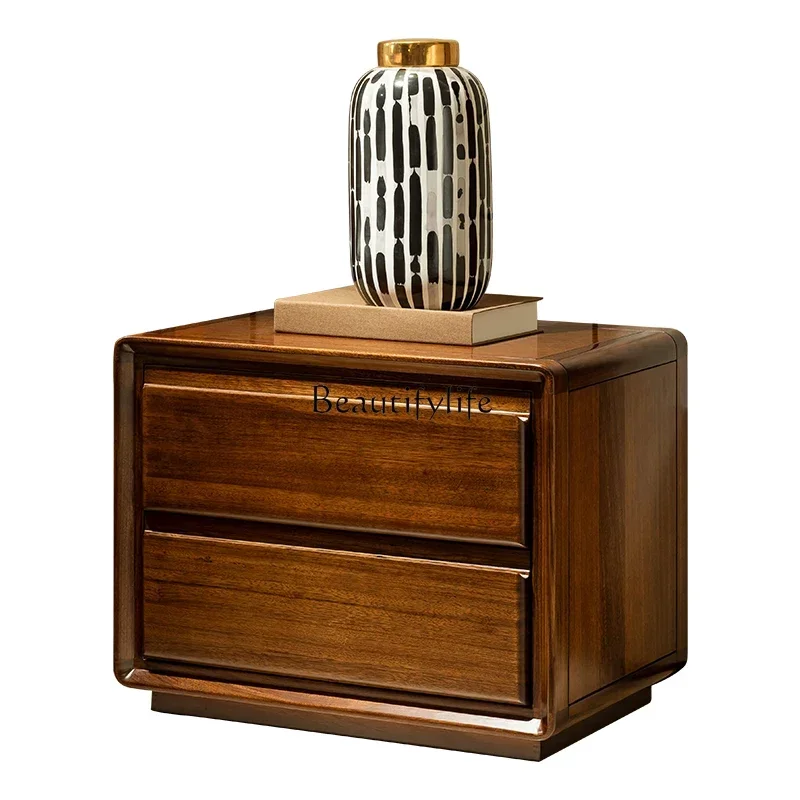 

FGSimple new Chinese ebony bedside table modern solid wood locker