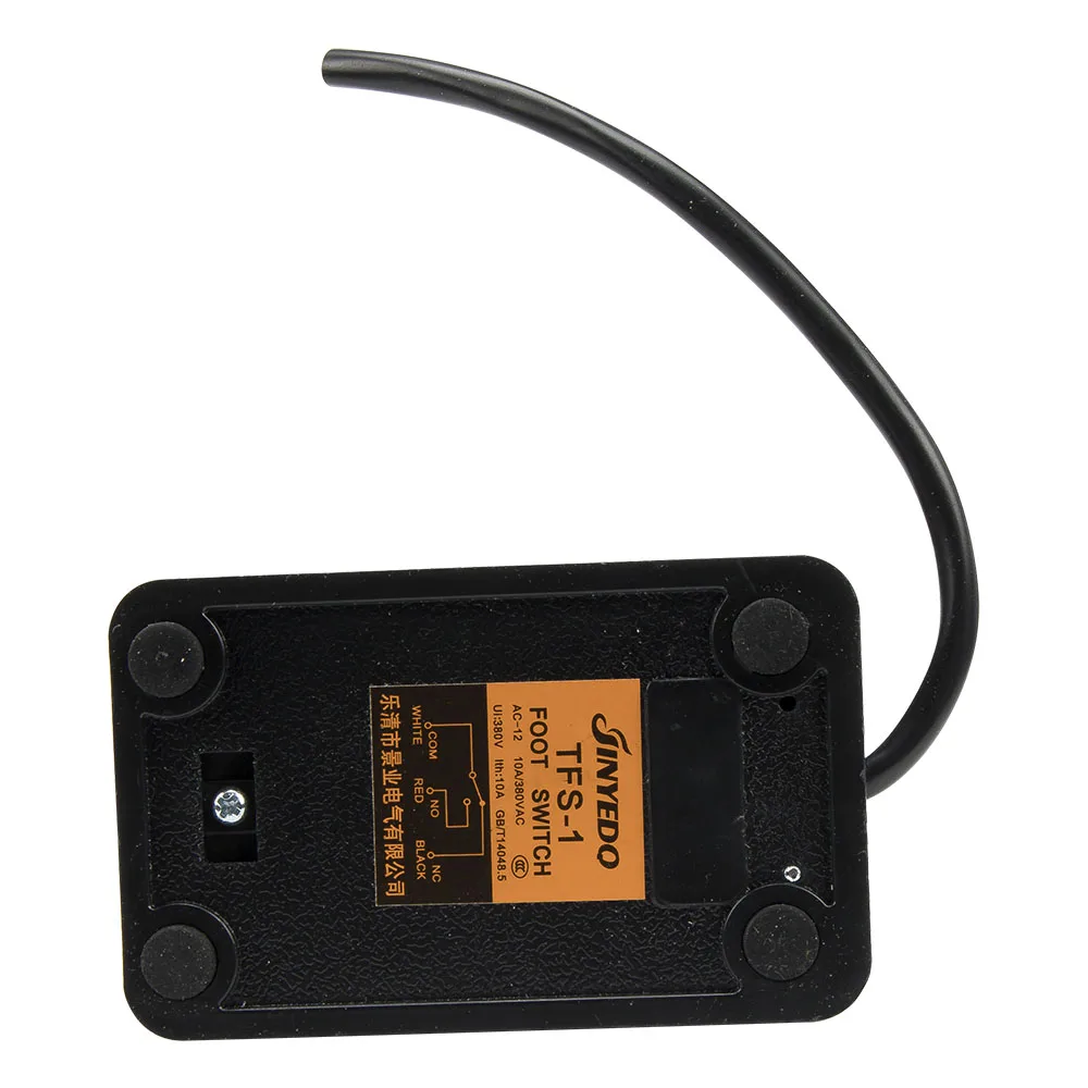 TFS-1 custodia in plastica interruttore a pedale con cavo da 0,1 m