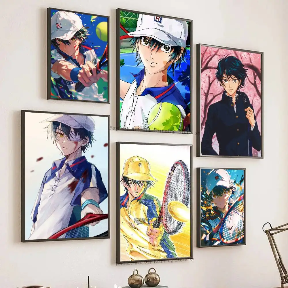 Ryoma Echizen Anime P-Prince Of T-Tennis Posters Living Room Bar Cafe Quality Canvas Vintage Style Comics Painting Art Home Wall