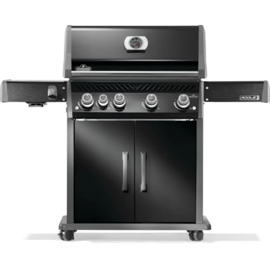 

Газовый гриль Rogue PRO 525 с инфракрасной боковой горелкой, черный, прочный, 5-конфорочный, для барбекю