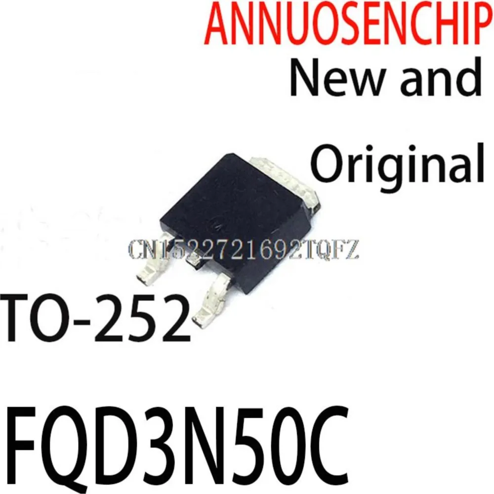 5 unids/lote nuevo y Original 3N50 TO-252 FQD3N50C