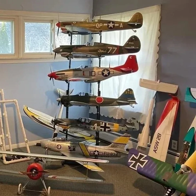Hot Adjustable Model Aircraft Stand Multi-Layer Storage Rack For Indoor Fixed-Wing & Rc Jets - Durable Display Storage Rack