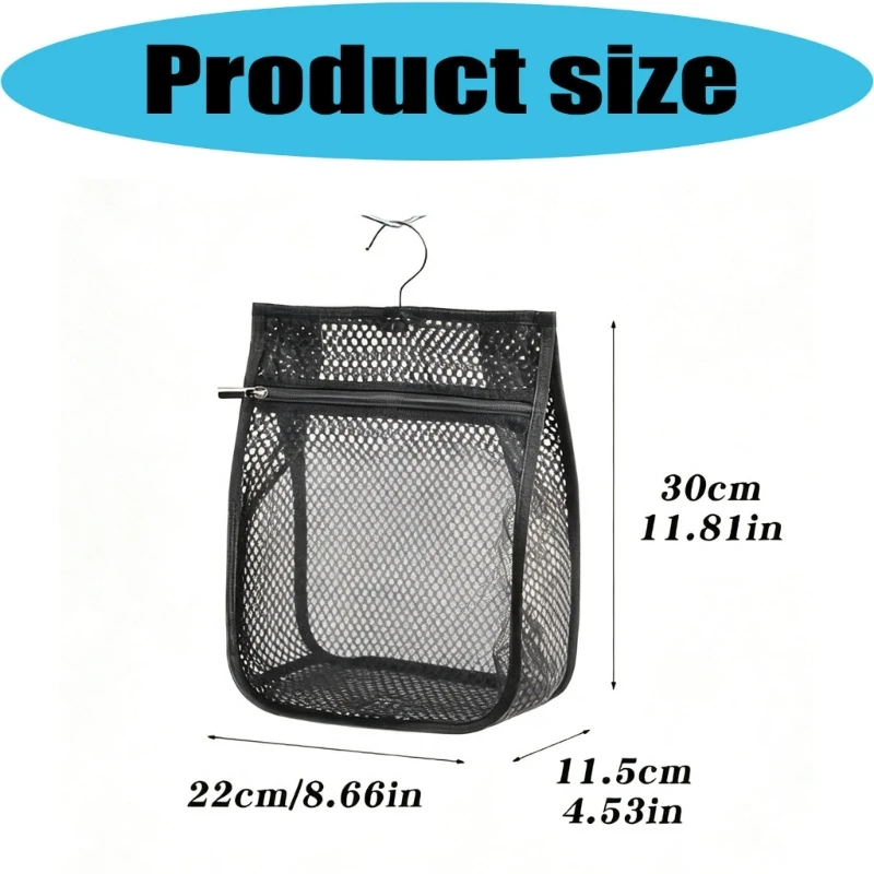 Hanging Laundry Holder Bag with Breathable Net for Daily Storage J0MC