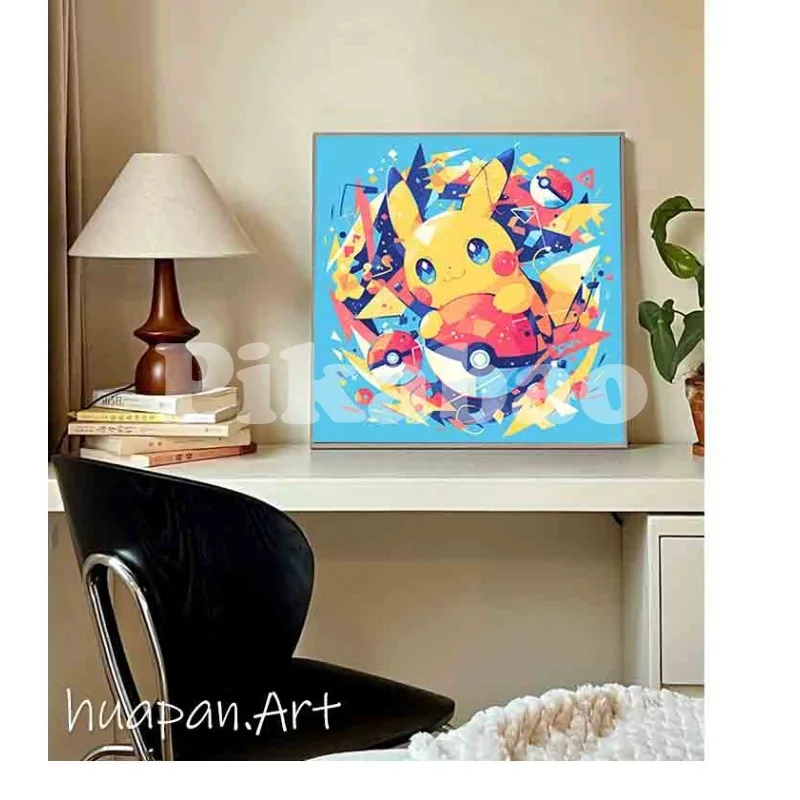 

Kawaii Anime Pokemon Canvas Painting Bulbasaur Poster and Print Cute cartoon style Wall Art Picture Home Decor Kid Gifts