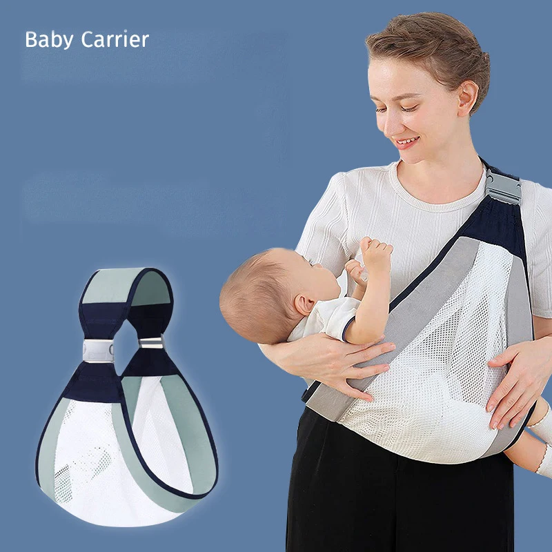 Baby Carrier Sling Wrap Adjustable Front Facing Babies Holder Carrier Mesh Breathable Toddler Half Warp Hip Carrier Baby Stuffs