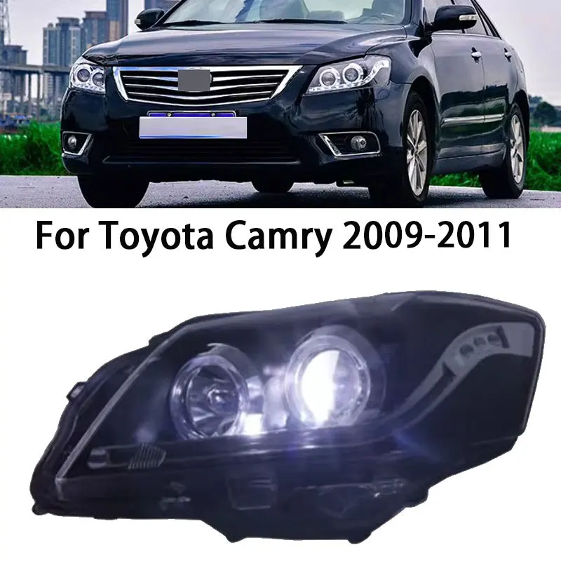 

Автомобильные фары для Toyota Camry 2009-2011, ремонт фар, обновление DRL, передняя деталь, динамический сигнал поворота, объектив, автомобильные аксессуары