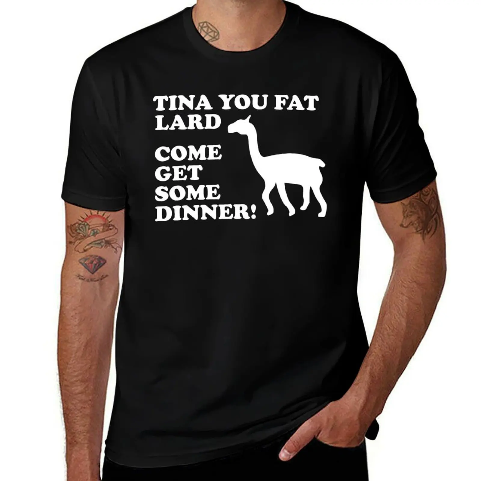 

Napoleon Dynamite - Tina You Fat Lard Come Get Some Dinner T-Shirt t shirts with prints graphic t shirts for man T-shirt