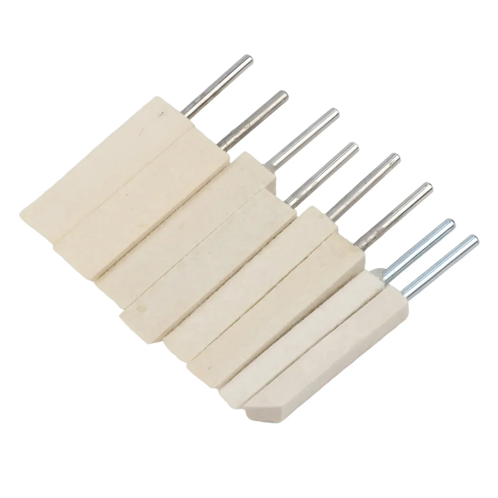 8PCS Wool Felt Grinding Head Set Wool Felt Pad Polishing Shaping for Woodworking Tools Compatible with Multiple Devices