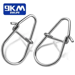 Pesca Snaps 50 ~ 200Pcs Clips de pesca rápida Crankbait Snaps Señuelos de pesca Conectores Pesca de agua salada Duo Lock señuelo inoxidable