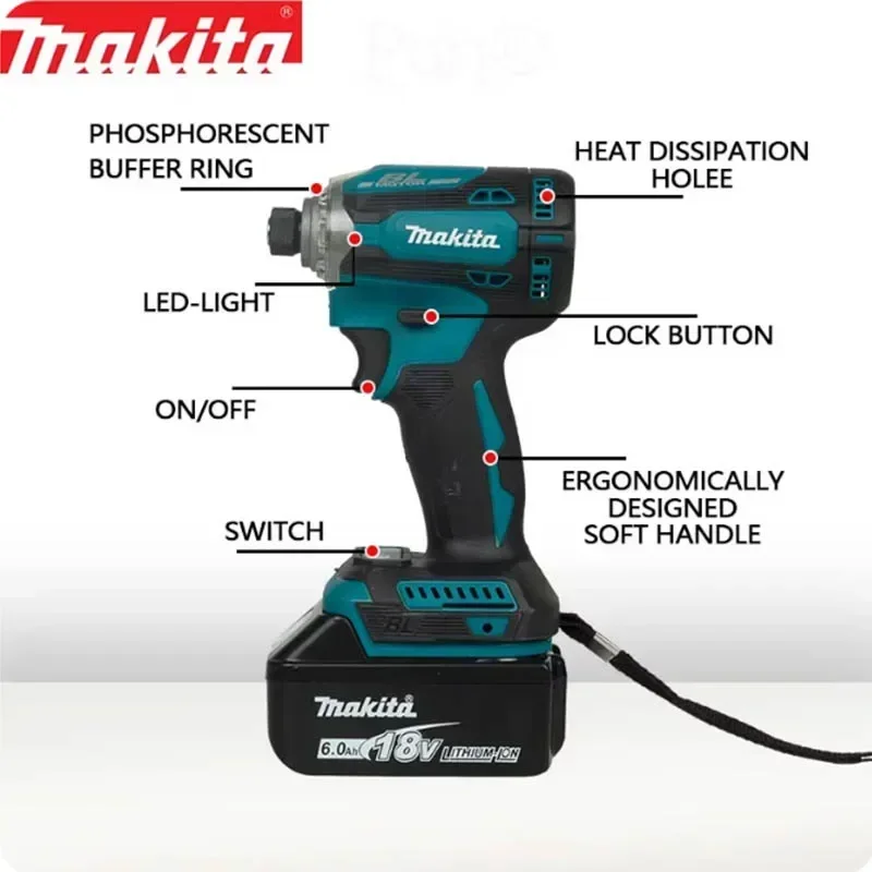 🔧 DTD171Driver Impact 18V BL Motor Bare Tool Unit BRUSHLESS Impact Driver 18V Brushless Cordless Impact Driver