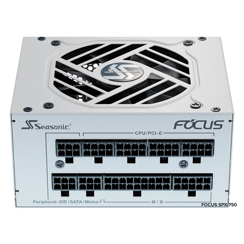 Imagem -04 - Seasonic Focus Spx750 Branco Sfx Fonte de Alimentação de Computador pc Desktop Preto 750 w Atx Amd Intel Cpu Placa-mãe Pequena Fonte de Alimentação