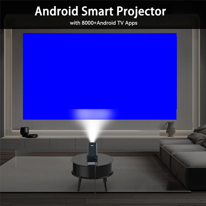 جهاز عرض CS-Projector Y6S Android WIFI جهاز عرض منزلي محمول على الحائط 4K Ultra HD جهاز عرض مسرح منزلي