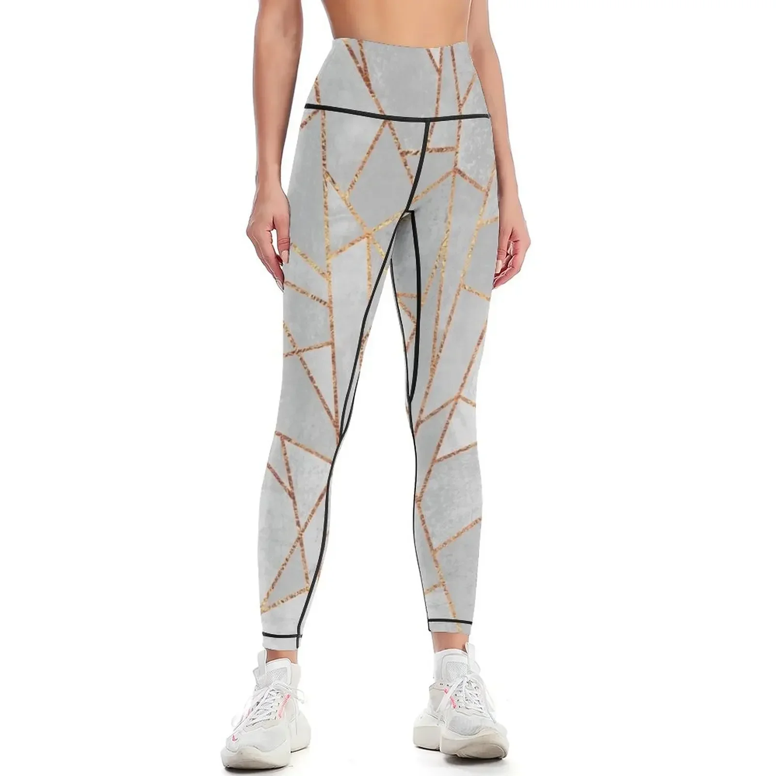 

Shattered Concrete Leggings Women sports Women's fitness sport set sporty woman push up Womens Leggings