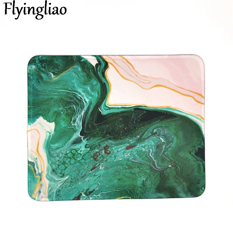 Yellow Marble Nordic Style Mousepad for Gaming Laptop Computer Desk Mat Mouse Pad Wrist Rests Table Mat Office Desk Accessories