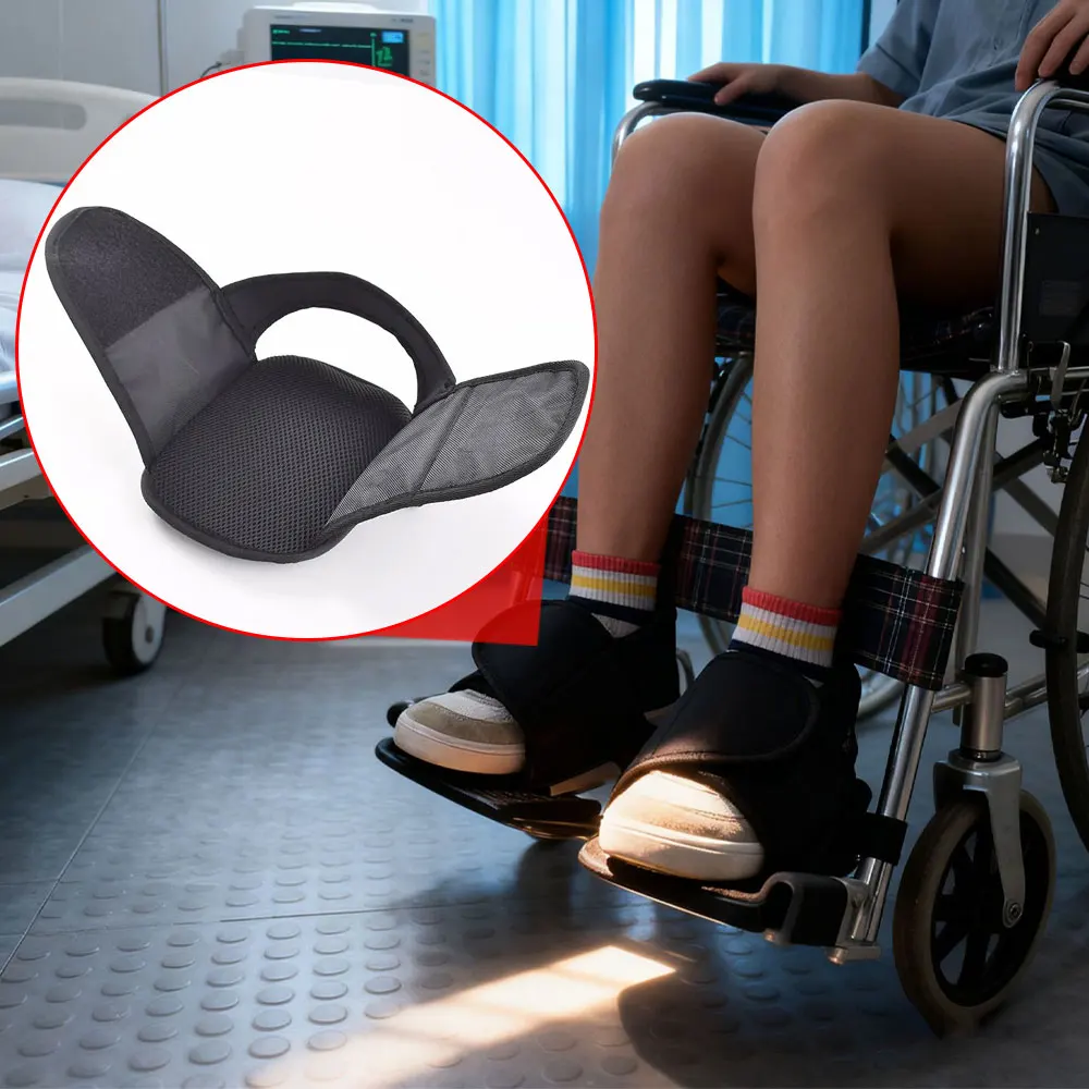 2pcs Elderly Wheelchair Shoe Holder Wheelchair Shoe Holder Easy To Use Protective Foot Oxford Cloth Safety Restraint for Elderly