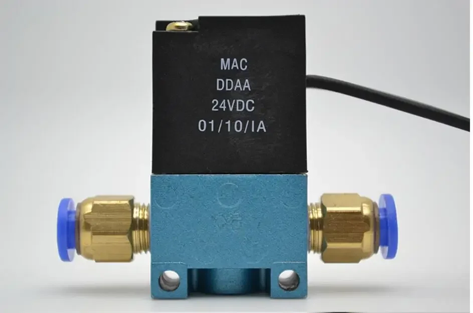 Válvula solenóide de controle de impulso eletrônico de 3 portas MAC 35A-ACA-DDBA-1BA 35A-ACA-DDFA-1BA 35A-ACA-DDAA-1BA com latão