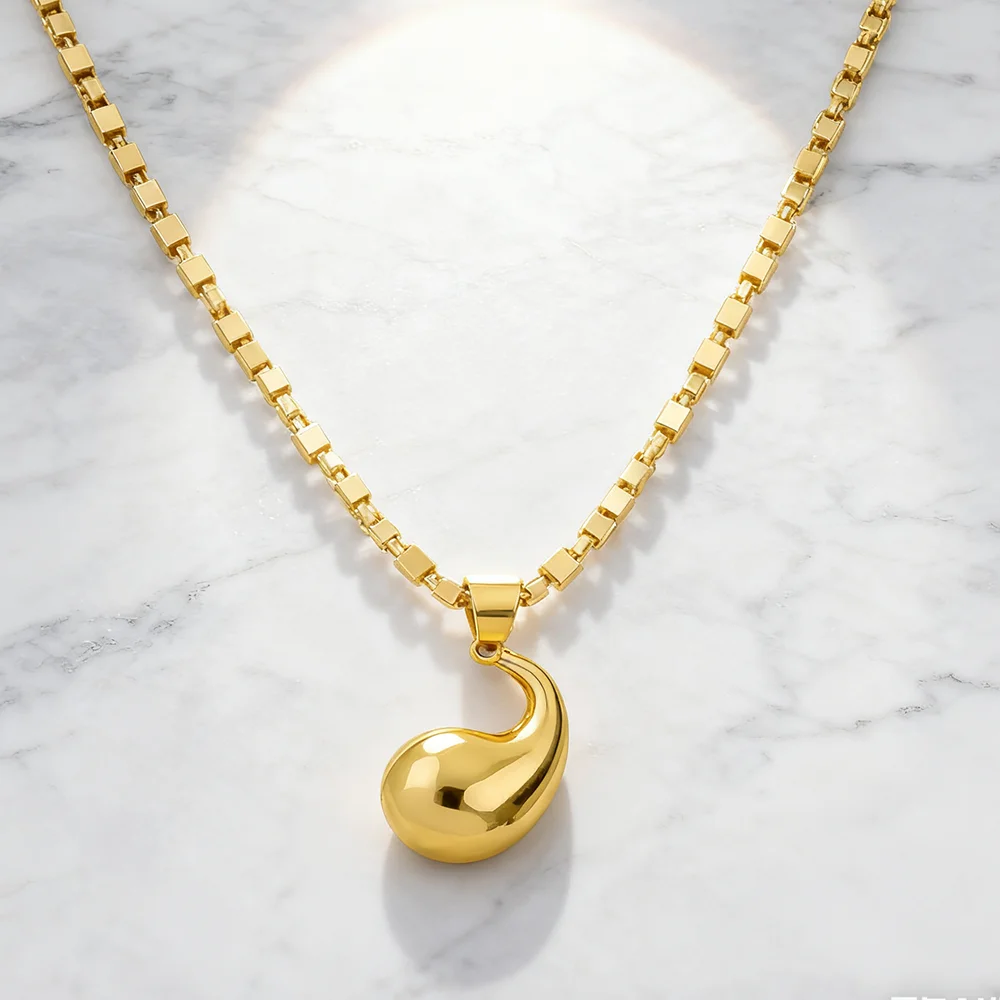 

stainless steel earrings necklace gift For Women 24K Gold-plated Exquisite Fashion india dubai wedding jewelry gift