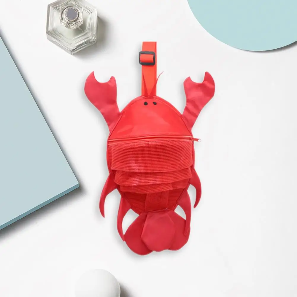 

Shell Collecting Storage Bag Sand-proof Beach Bag Kids Beach Bag with Cartoon Lobster Cute Crab Shapes for Shell for Children