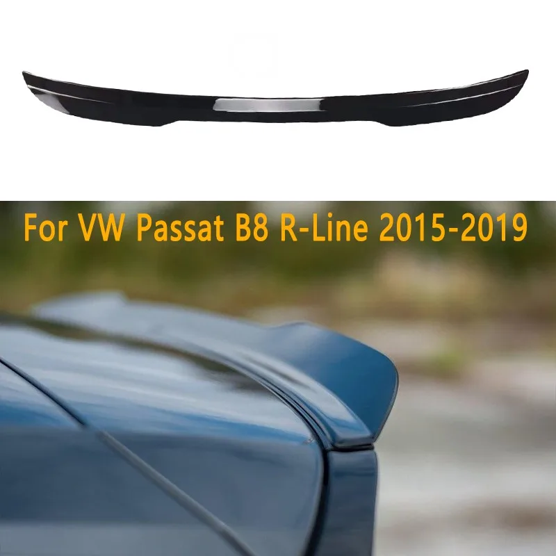 For VW Passat B8 R-Line 2015 2016 2017 2018 2019 MAXTON Style Car Rear Trunk Roof Lip Spoiler Cap Body Kit Tuning Accessories