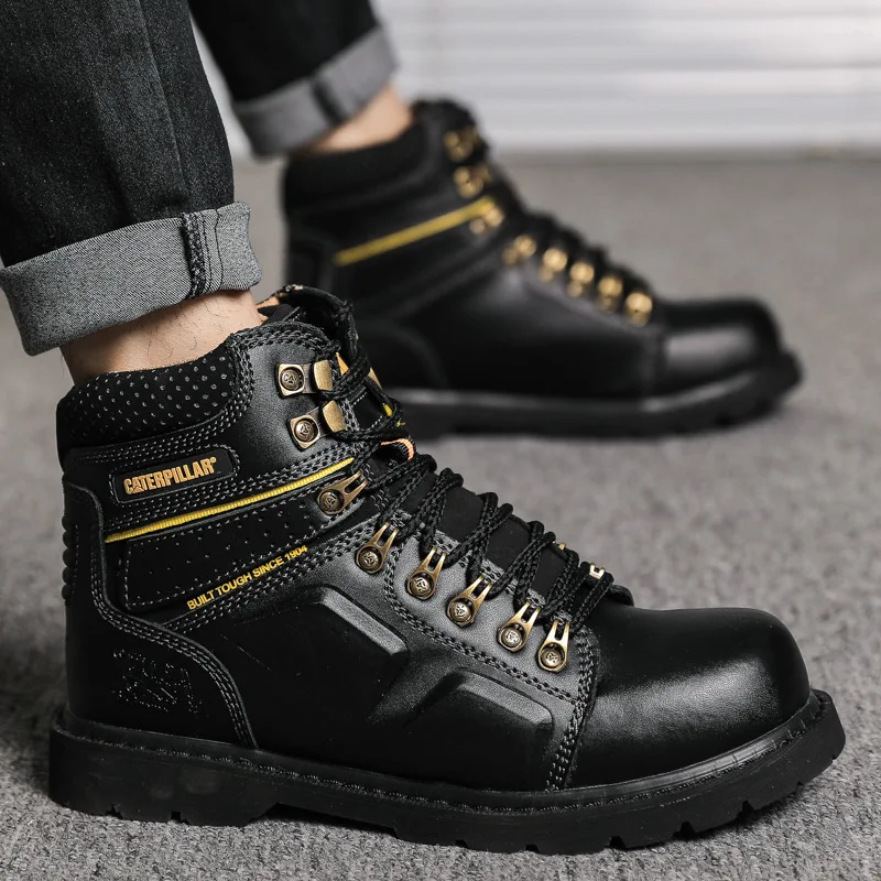 Hot Selling Men's And Women's Motorcycle Boots, Genuine Leather Couple's Workwear Boots, Outdoor Hiking Boots,Hiking Boot,Cyc