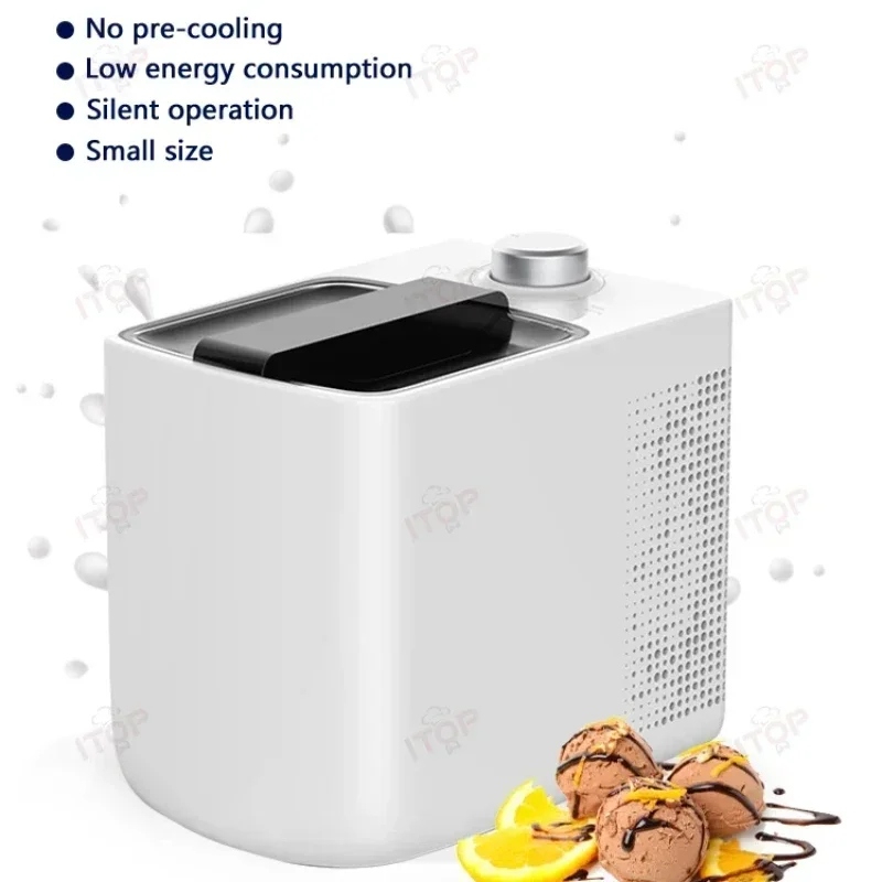 Electric Ice Cream Maker Automatic Yogurt Ice Cream Machine Electronic Refrigeration No Refrigerant Required 110V 220V