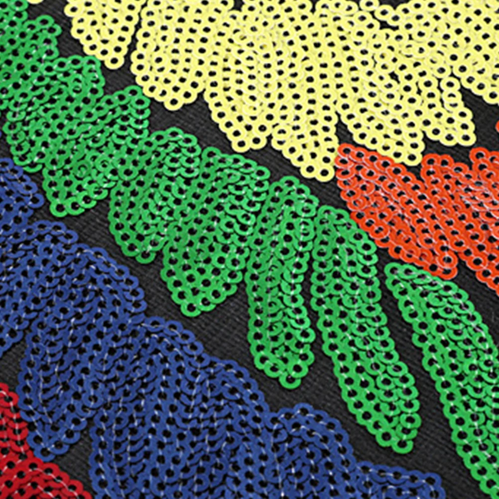 

1Pair Wings Shaped Cloth Stickers Retro Golden Sequins Decorative Durable Safe for Kids Clothing Bags Crafts