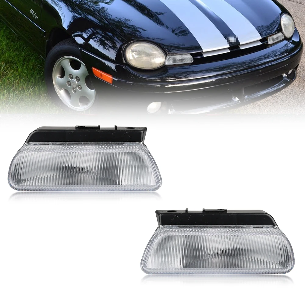 

2X Front Corner Side Marker Turn Signal Light Parking Light Housings For 1995 1996 1997 1998 1999 Dodge Neon & Plymouth Neon