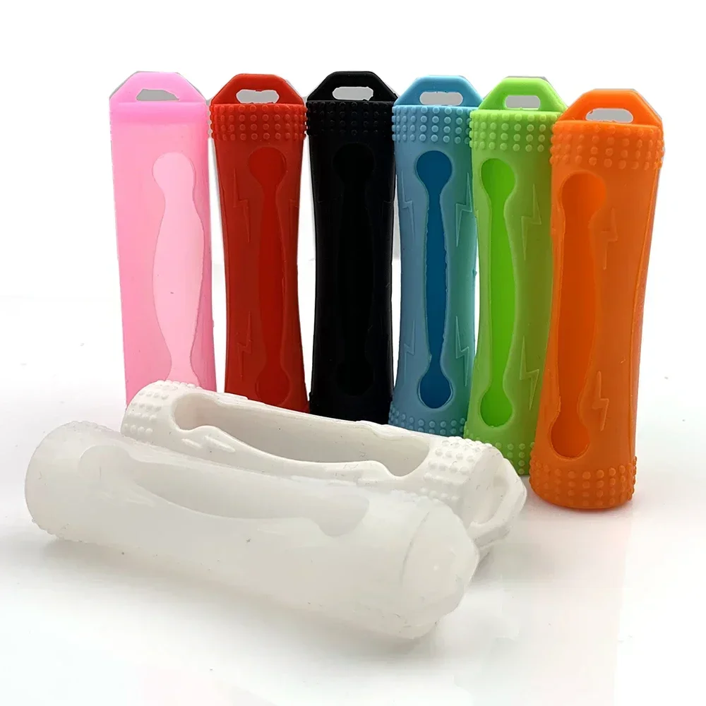 2Pcs Battery Case Silicone Sleeve Cover For 18650 Battery Protective Bag Pouch Battery Storage Box