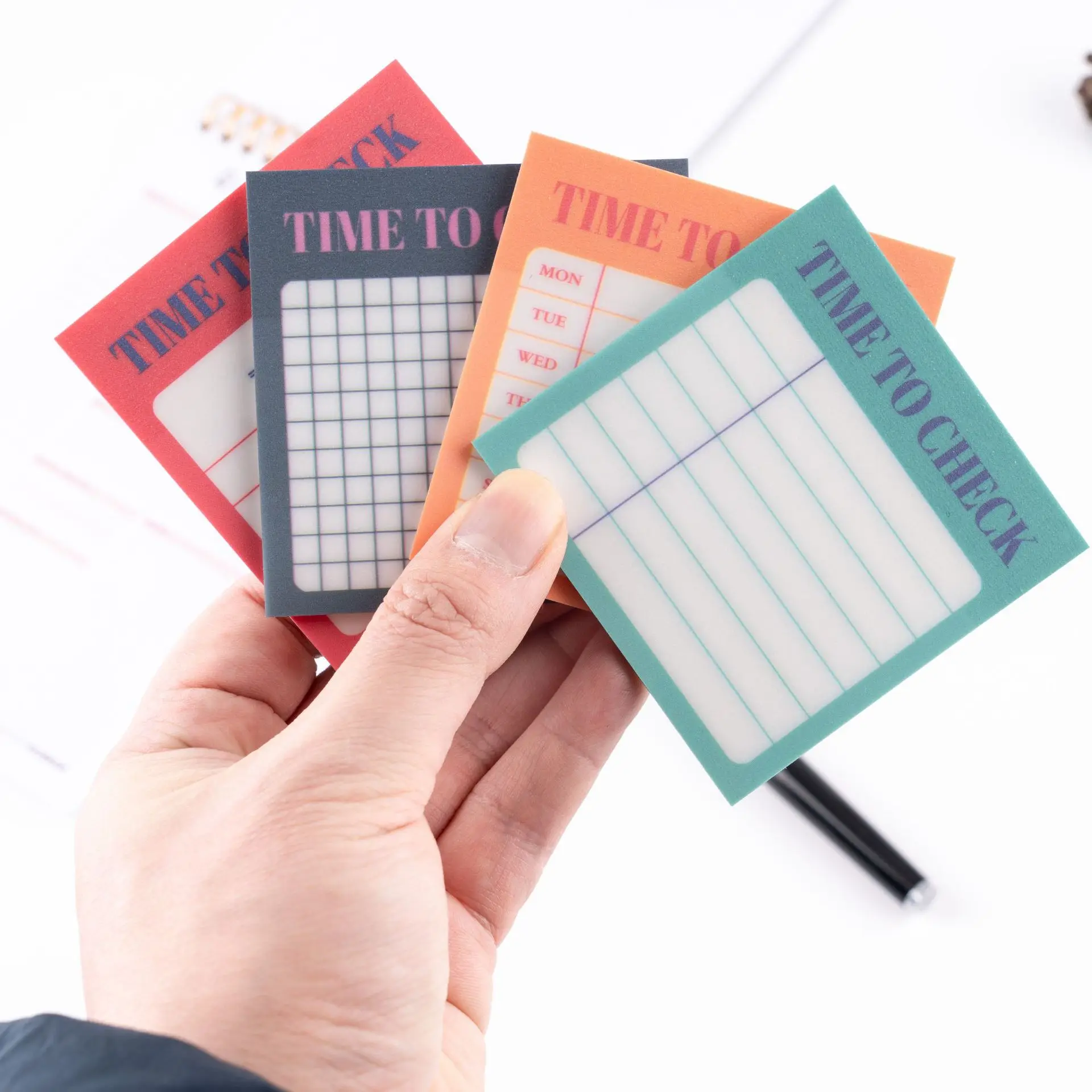 120 Sheets Transparent Sticky Notes To Do List Sticky Notes 2.95*2.95Inch To Buy To Remember To Put Off Memo Pads, Self-Adhesive