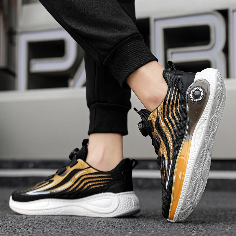 

Daily Wear Men Basketball Shoes Appearance Breathable Mesh Shock Absorbing Anti Slip Comfortable Sneakers For Outdoor Walking
