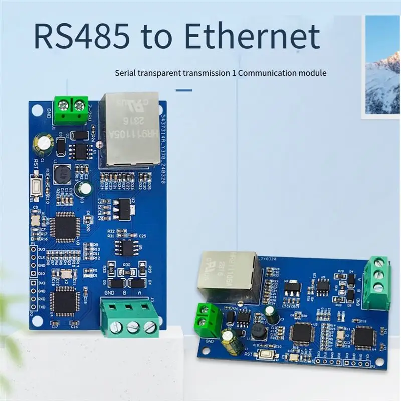ABXF-RS485 To Ethernet Module RS485 Serial To Ethernet Serial Transmission Versatile Convenient Portable Communication Module