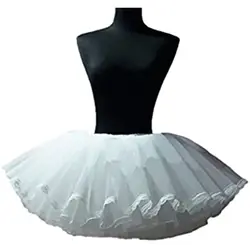 Women'S Petticoat 4 Levels Bubble Skirt Layering Hoopless Tutu Crinoline Underskirts Short Length Mini Puff