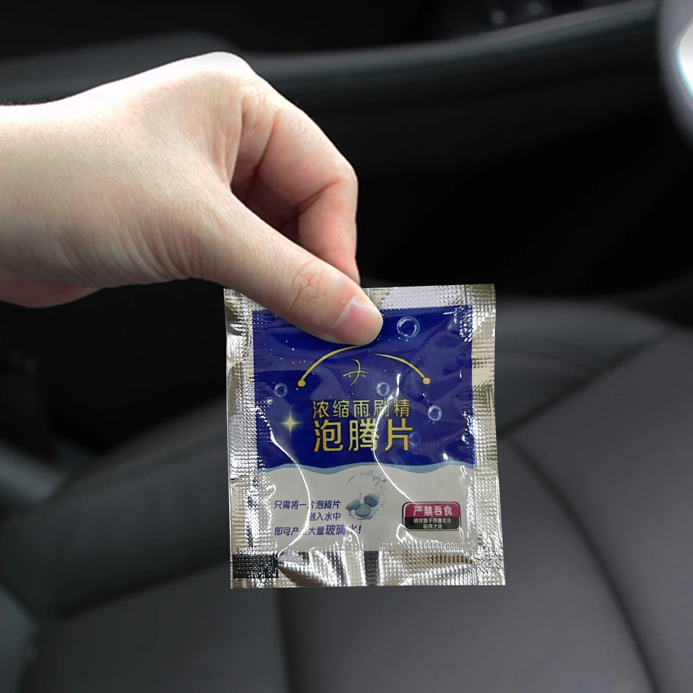 1-20Pcs Solid Cleaner Car Windscreen Effervescent Tablet Concentrated Tablets Efficient Remove Dust olid Cleaning Glass Tablets