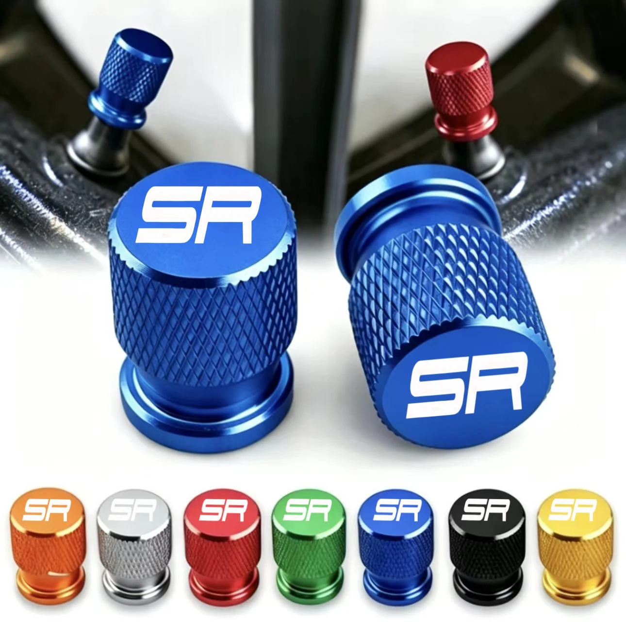 Latest Motorcycle Tire Valve Stem Cap Suitable for CFMOTO SR Series Models Black ABS Plastic Valve Cap