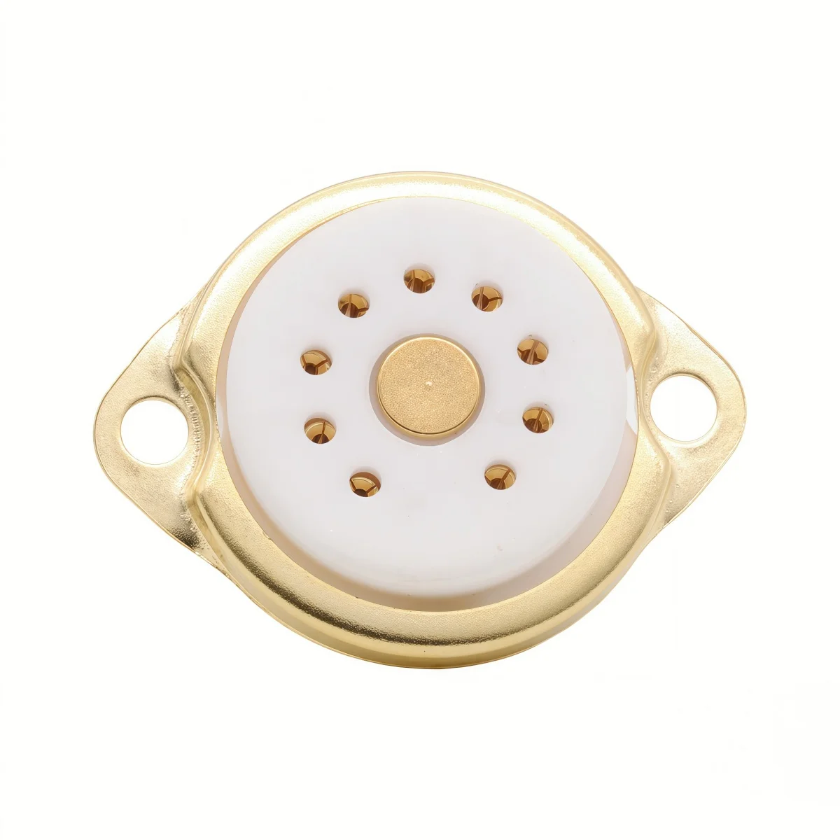 GD-PARTS Ceramic Vacuum Tube Socket UX4 Octal 8 Pin 9‑Pin Valve Base for 2A3,300B,KT88,EL34,12AX7,ECC82 Hi‑Fi Amplifier DIY Part